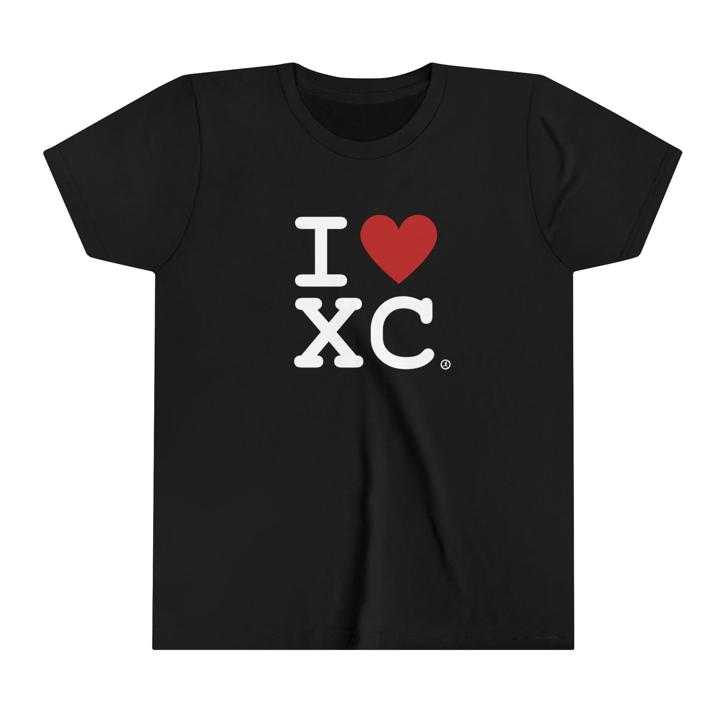 I Love XC - Youth Short Sleeve Cross Country Running Tee