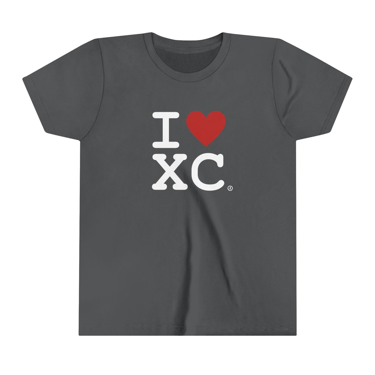 I Love XC - Youth Short Sleeve Cross Country Running Tee