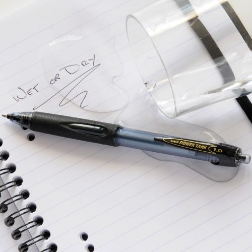 Mitsubishi Power Tank Retractable Rollerball - Black